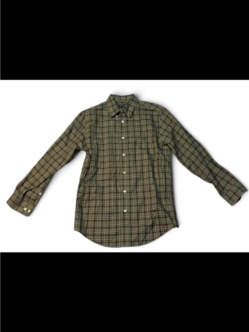 Orvis Wrinkle-Free Plaid 100% Cotton Button-Down Shirt Men’s M Long Sleeve